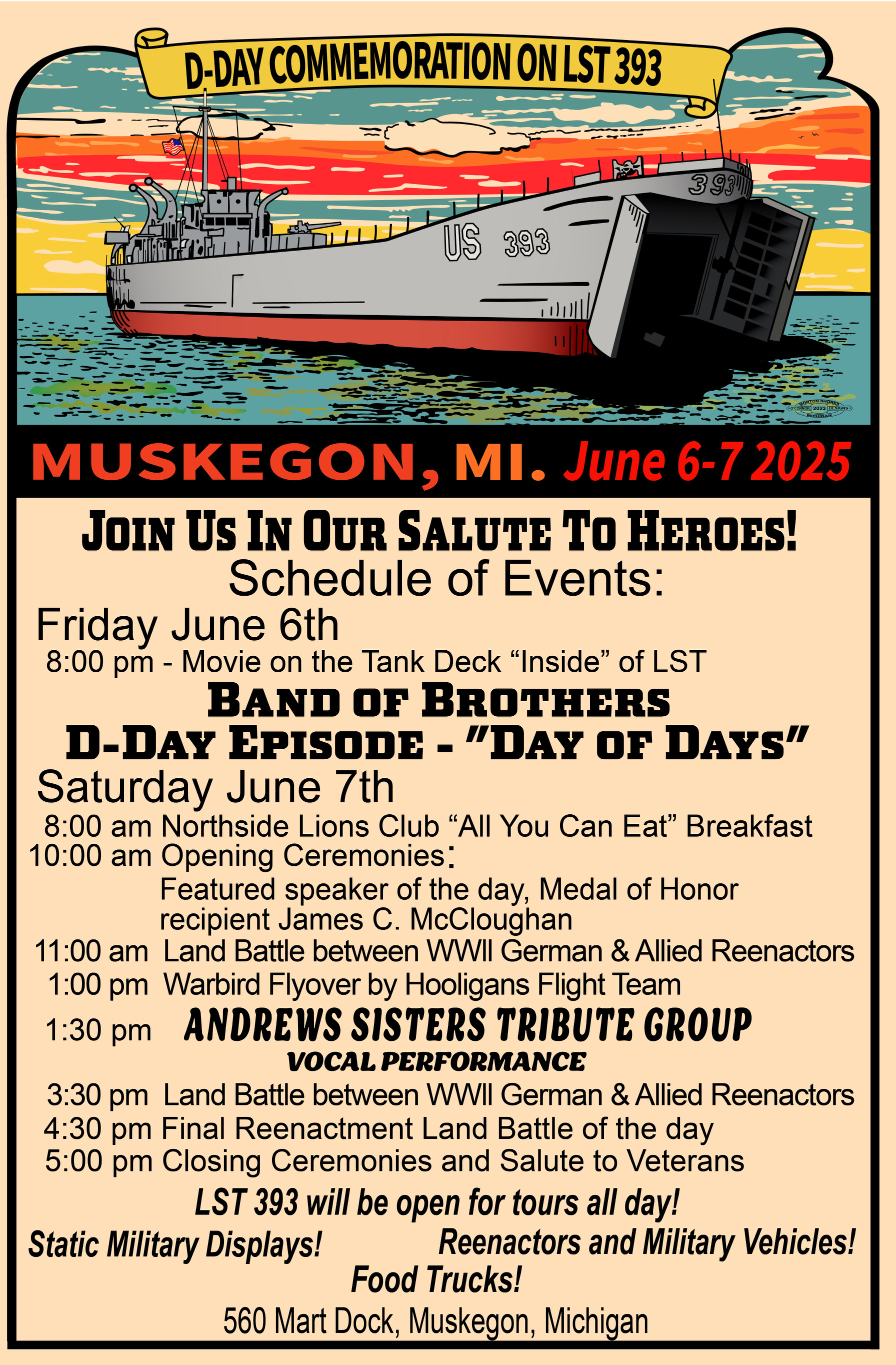 Muskegon event to commemorate DDay with ship tours, reenactment